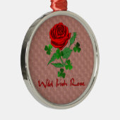 Wild Irish Roos Metalen Ornament (Rechts)