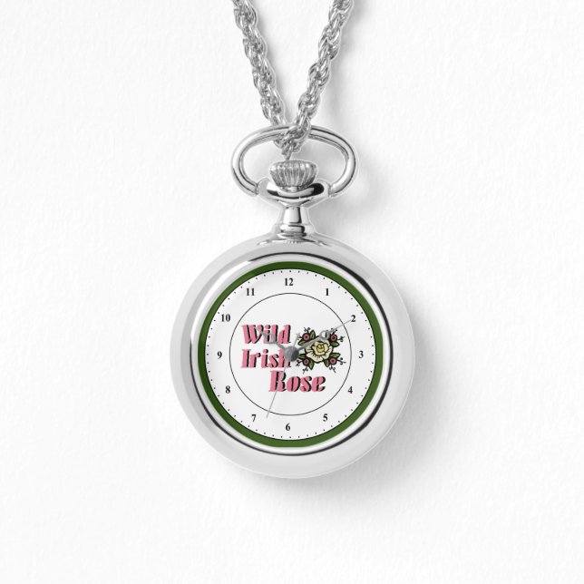 Wild Irish Roos Wristwatch Horloge (Voorkant)