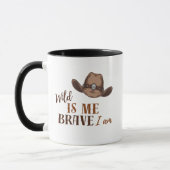WILD IS ME BRAVE Ik ben twee-tonige koffie Mok (Links)
