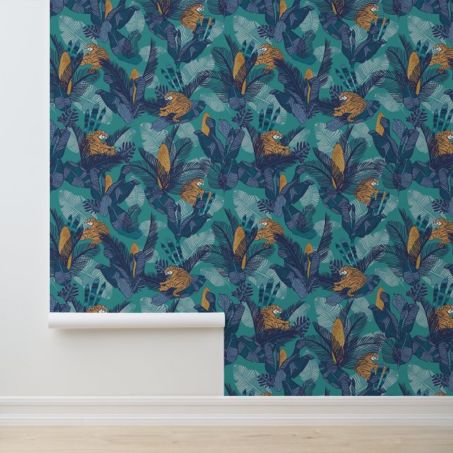 Wild Jungle Cheetah Behang (Applicatie)