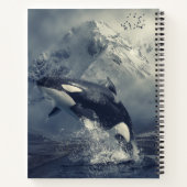 Wild Killer Whale Jumping Notitieboek (Achterkant)