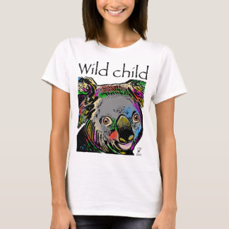 Wild kind koala regenboogdieren t-shirt