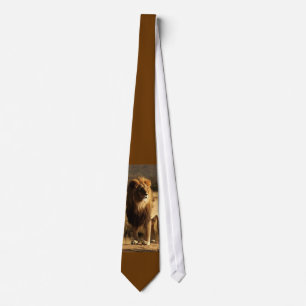 Wild Koninkrijk Lion Silky Mannen Necktie Stropdas