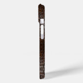 wild krokodilleder met bruine alligator Case-Mate iPhone case (Achterkant / Links)