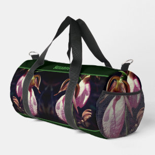 Wild Lady Slipper Orchid Flowers gepersonaliseerd Plunjezak