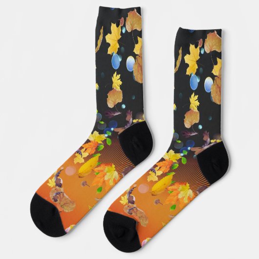 wild leaves falling crew Socks Sokken (Links)