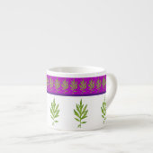 Wild Leaves op een Espresso Mok (Voorkant rechts)