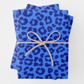 Wild Leopard Pattern-Blue- Inpakpapier Vel (In situ)