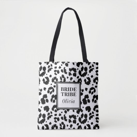 Wild Leopard Print Bachelorette Tas (Voorkant)