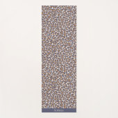 Wild Leopard Print-Blauw en Bruin- Yoga Mat (Voorkant)