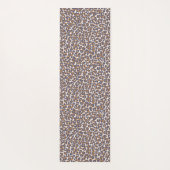 Wild Leopard Print-Blauw en Bruin- Yoga Mat (Achterkant)