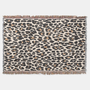 Wild Leopard Print Custom Gooi Deken