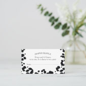 Wild Leopard Print Diaper Raffle Insert Kaart Visitekaartje (Staand voorkant)