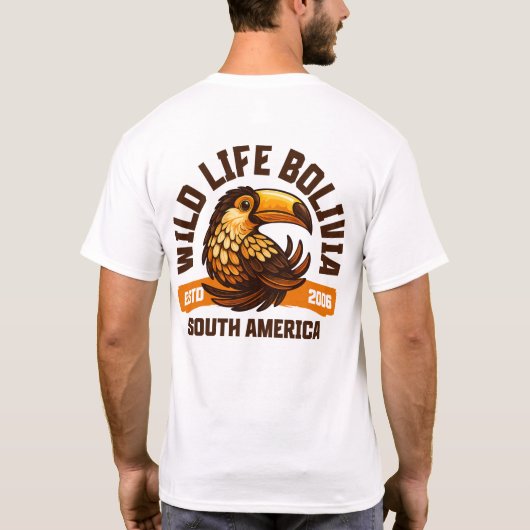 Wild Life Bolivia – Tukanpracht aus Südamerika T-shirt (Achterkant)