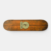 Wild Life! Buck Head Wood Grain Skateboard (Horz)