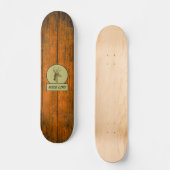 Wild Life! Buck Head Wood Grain Skateboard (Recto)