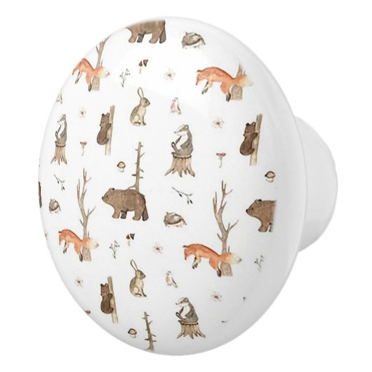 Wild Life Ceramic Door Knob Keramische Knop (Rechts)