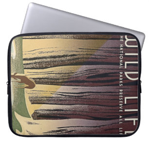 Wild Life - De nationale parken behouden het hele Laptop Sleeve