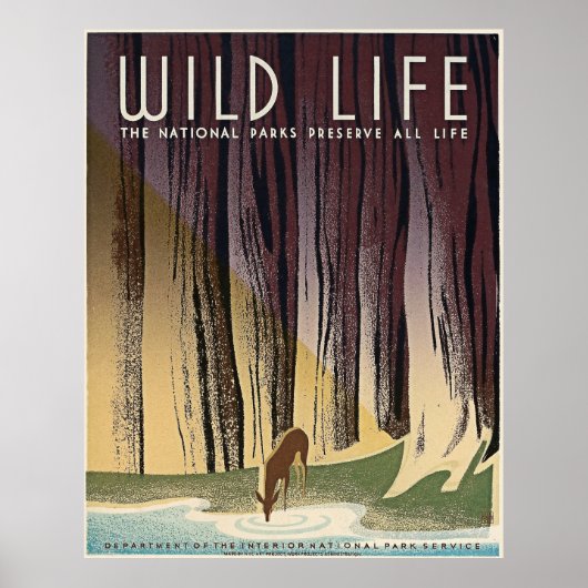 Wild Life - De nationale parken behouden het hele Poster (Voorkant)