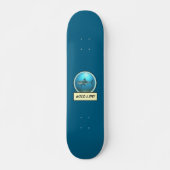 Wild Life! Great White Shark Ocean Blue Skateboard (Devant)