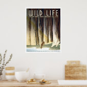 Wild Life National Park 1940 WPA Poster (Keuken)