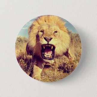 Wild Lion Ronde Button 5,7 Cm