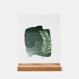 Wild Living Quote Acryl Teken Onvolmaakte Zielen Bord