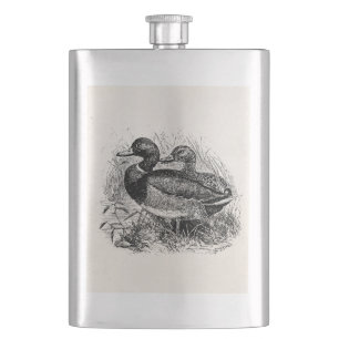  Wild Mallard Ducks Persoonlijke Sjabloon Heupfles