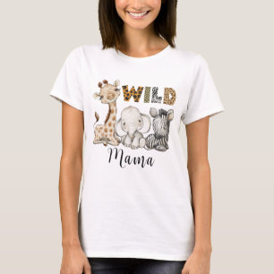 Wild Mama van de Birthday Boy Safari T-Shirt