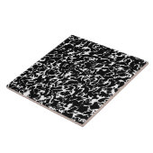 Wild Marble 3 - zwart en wit Tegeltje (Zijkant)