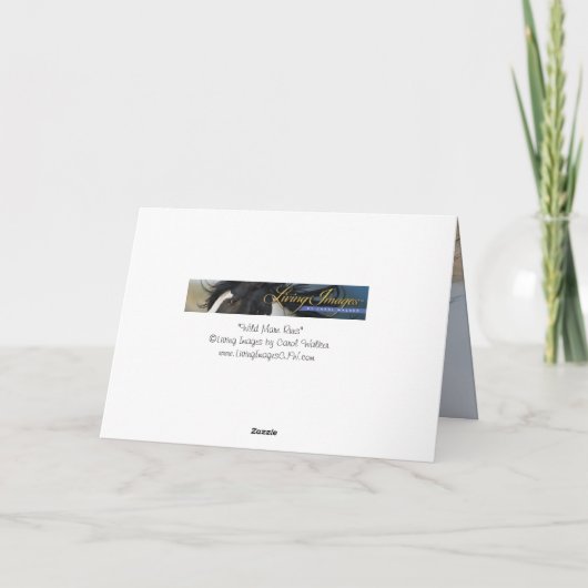 Wild Mare exécute une carte de voeux (Dos)