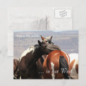 Wild Mare Hug, vooraf behandeld: Sec of the Interi Briefkaart (Voorkant / Achterkant)