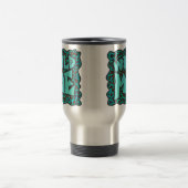 Wild Me Brown en Blauwgroen design van luipaarden Reisbeker (Center)