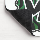 Wild me Green en Black Zebra Pattern Muismat (Hoek)