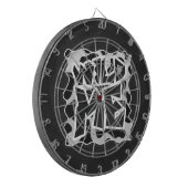 Wild Me Koe Black en White Dartbord (Voorkant Links)