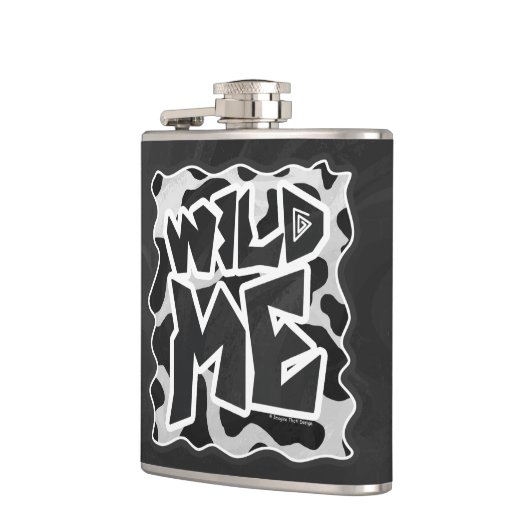 Wild Me Koe Black en White Heupfles (Links)