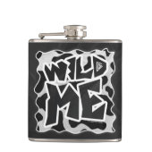 Wild Me Koe Black en White Heupfles (Voorkant)