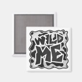 Wild Me Koe Black en White Magneet (Voorkant / Achterkant)