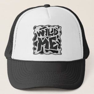 Wild Me Koe Black en White Trucker Pet