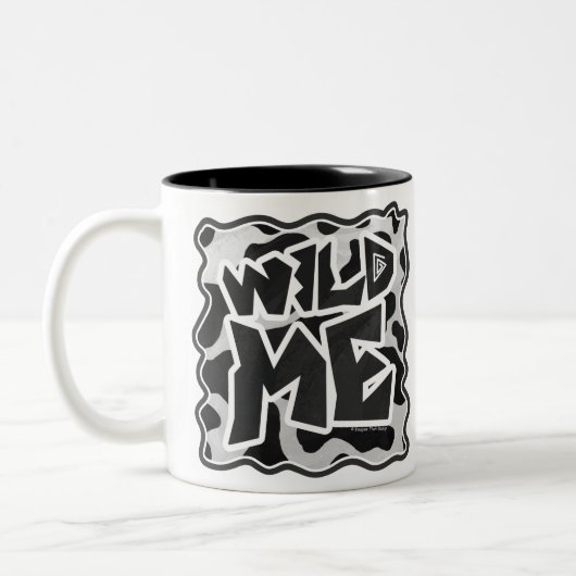 Wild Me Koe Black en White Tweekleurige Koffiemok (Links)