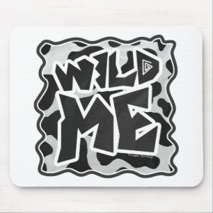 Wild Me Koe Zwart Wit Muismat