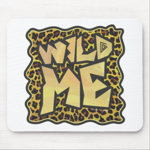 Wild me Leopard Brown and Yellow Print Muismat
