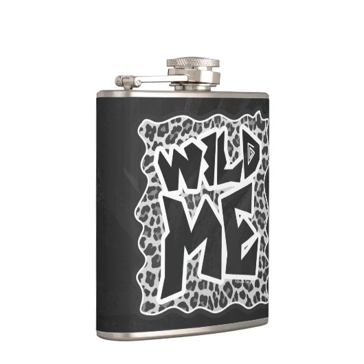 Wild Me Leopard White en Black Heupfles (Rechts)