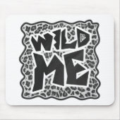 Wild Me Leopard White en Black Muismat (Voorkant)