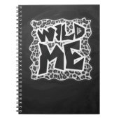 Wild Me Leopard White en Black Notitieboek (Voorkant)