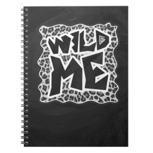 Wild Me Leopard White en Black Notitieboek