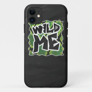 Wild me Snake Black en Green Print iPhone 11 Hoesje