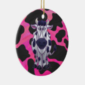 Wild Me Tiger Black en Roze Keramisch Ornament (Rechts)