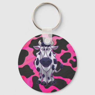 Wild Me Tiger Black en Roze Sleutelhanger