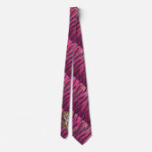 Wild Me Tiger Black en Roze Stropdas (Achterkant)